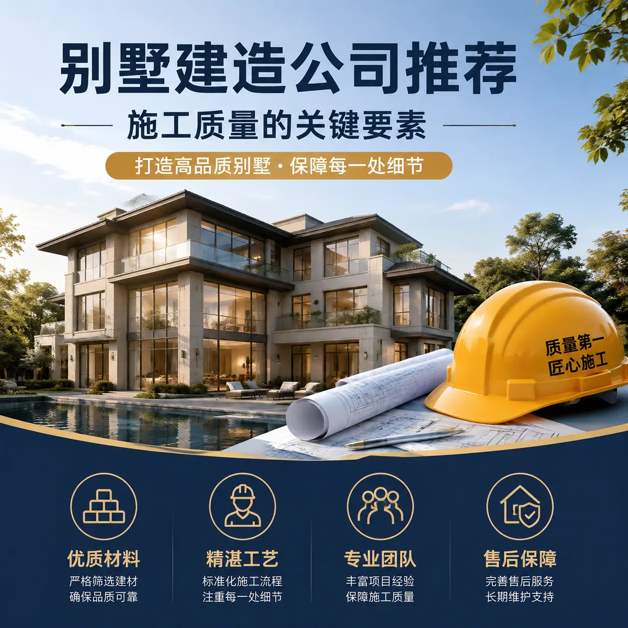别墅建造公司推荐： 西秀 施工质量的关键要素