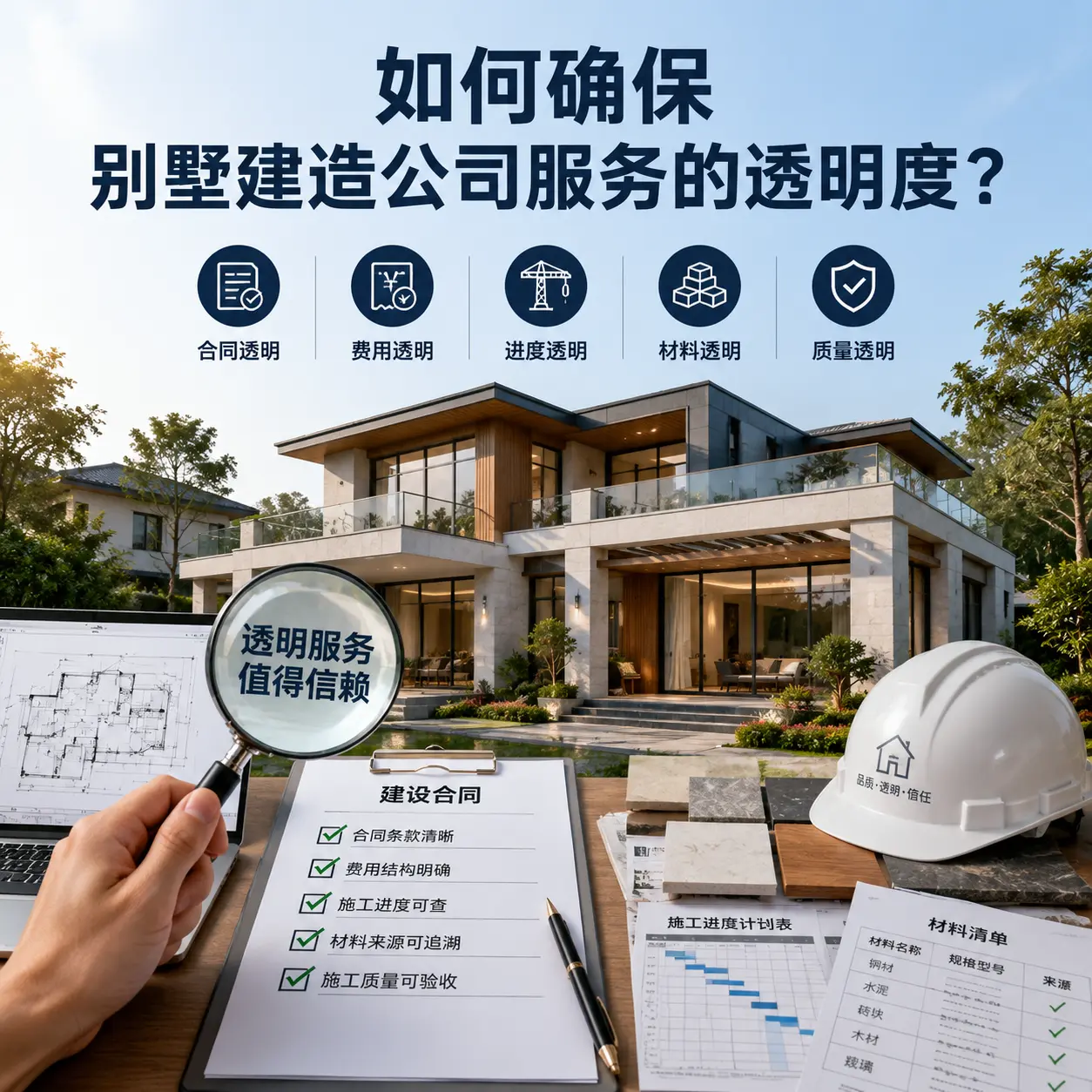 在 西秀 如何确保别墅建造公司服务的透明度？
