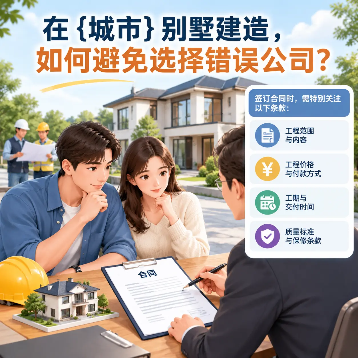 在 西秀 别墅建造,如何避免选择错误公司?