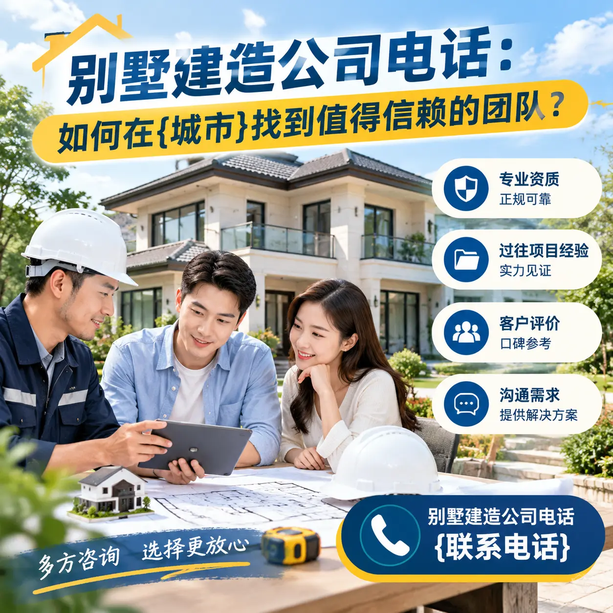 别墅建造公司电话:如何在西秀找到值得信赖的团队?