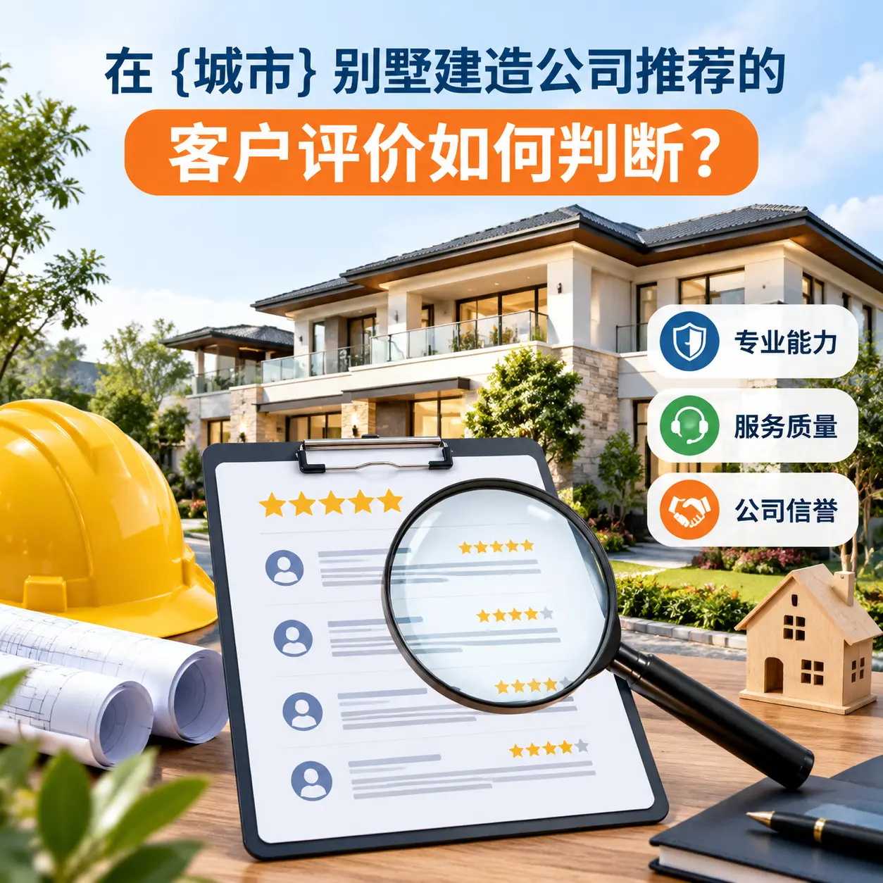在 西秀 别墅建造公司推荐的客户评价如何判断?