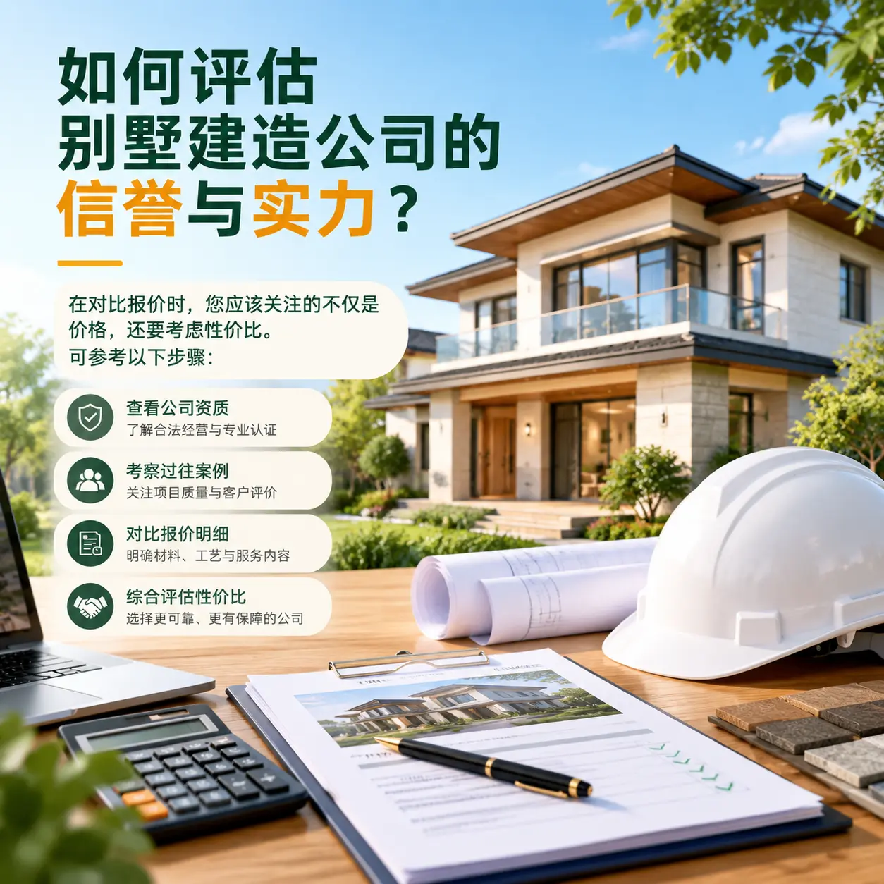 如何评估 西秀 别墅建造公司的信誉与实力?