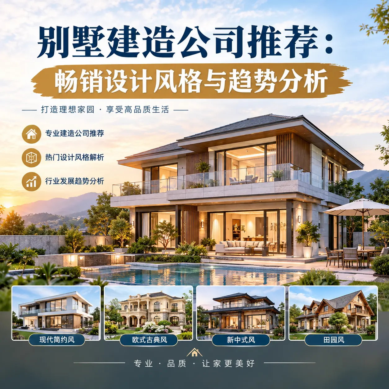 别墅建造公司推荐： 西秀 畅销设计风格与趋势分析