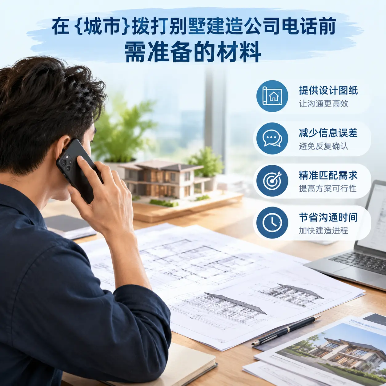 在西秀拨打别墅建造公司电话前需准备的材料