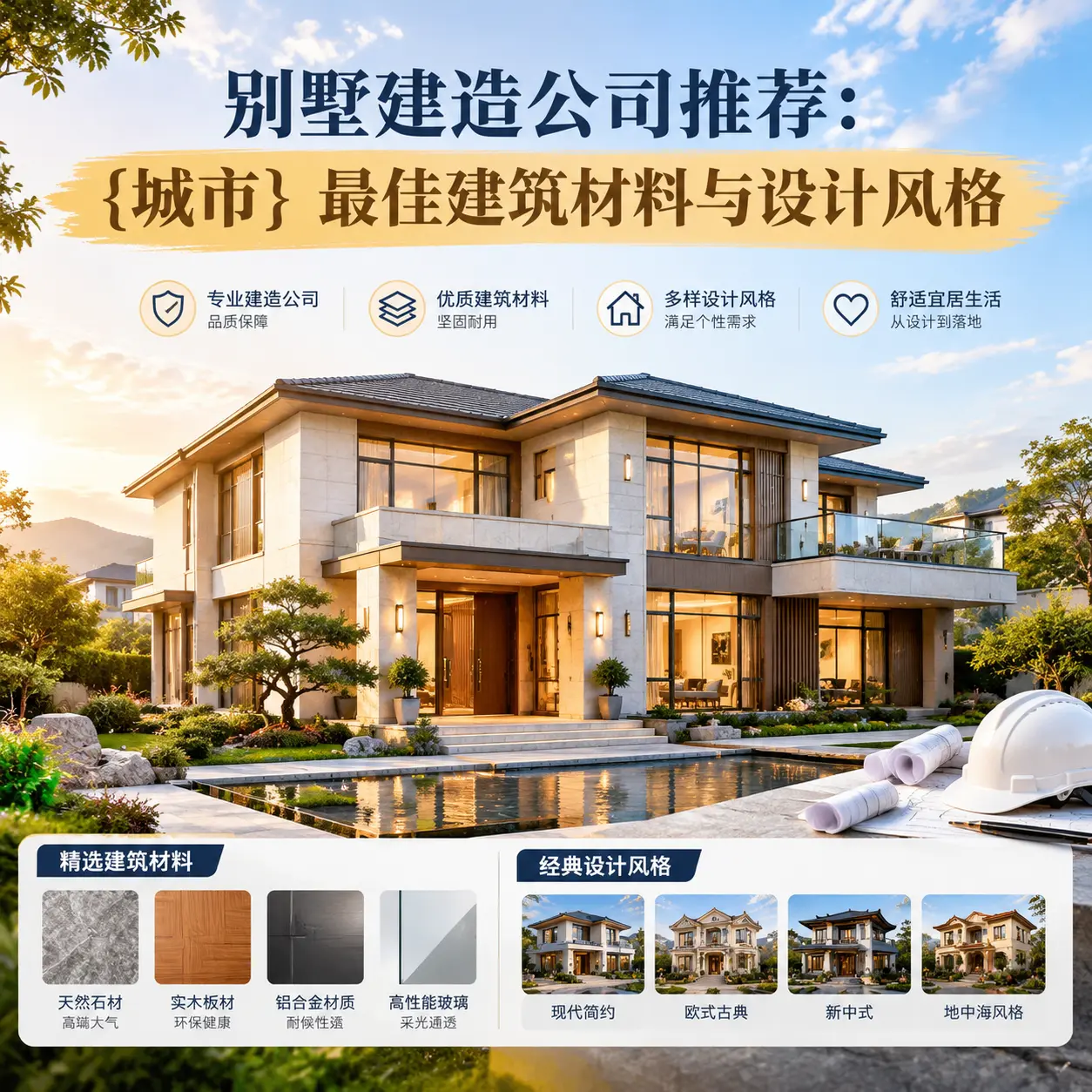 别墅建造公司推荐： 西秀 最佳建筑材料与设计风格