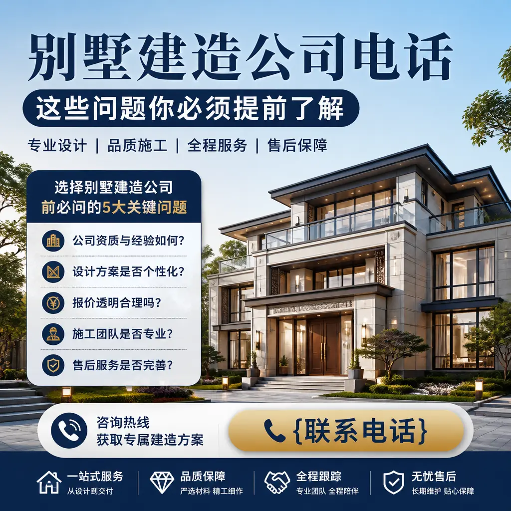 西秀别墅建造公司电话,这些问题你必须提前了解