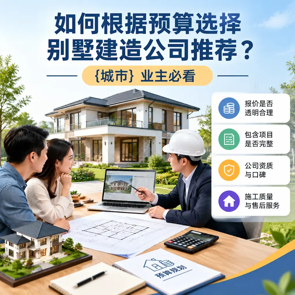如何根据预算选择别墅建造公司推荐？ 西秀 业主必看