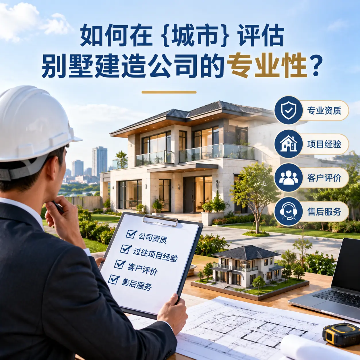 如何在 西秀 评估别墅建造公司的专业性?