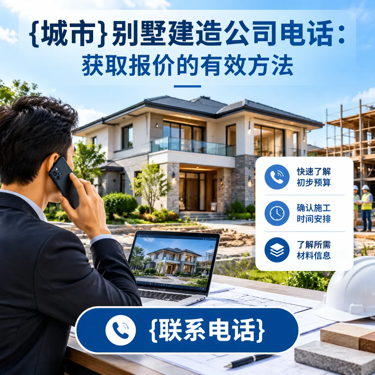 西秀别墅建造公司电话:获取报价的有效方法