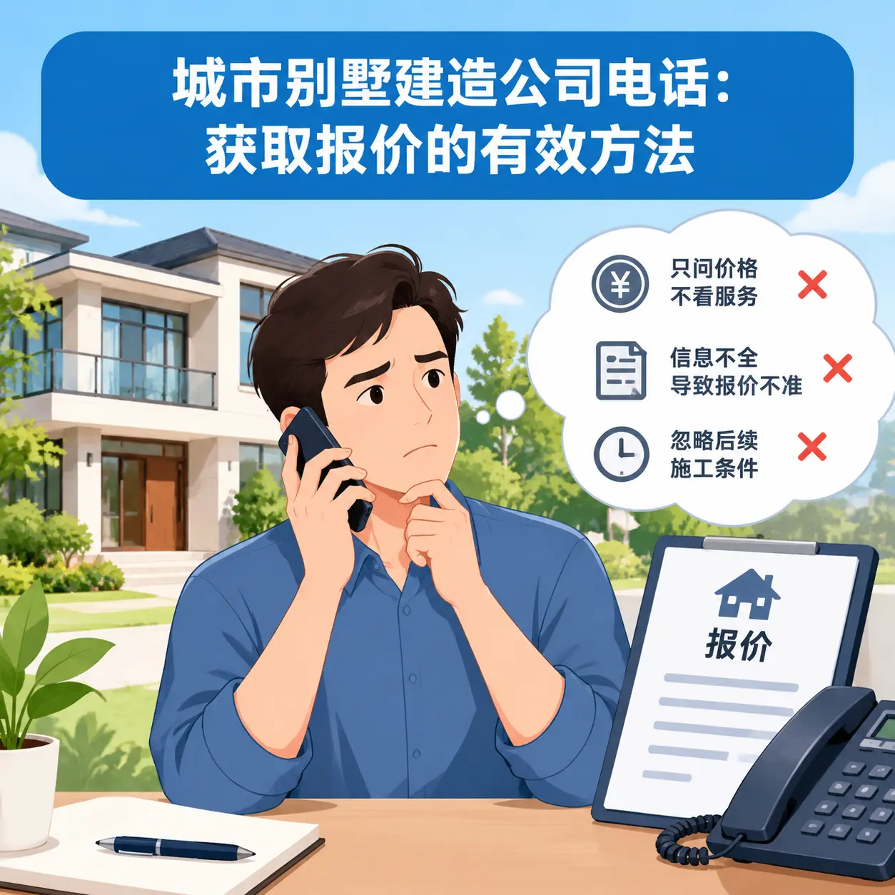 西秀别墅建造公司电话:获取报价的有效方法